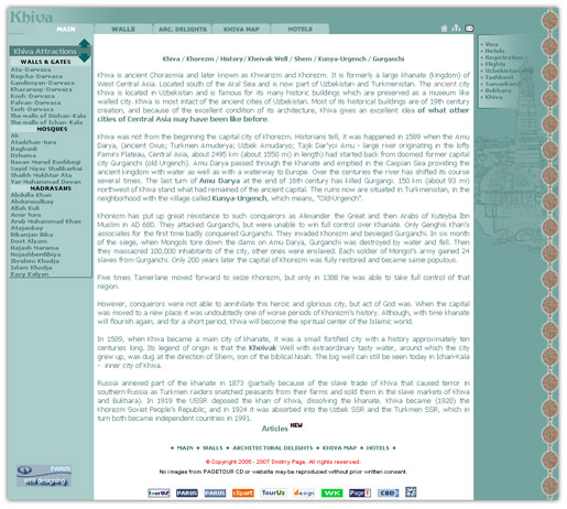 Pagetour�- Uzbekistan Tour Organizer