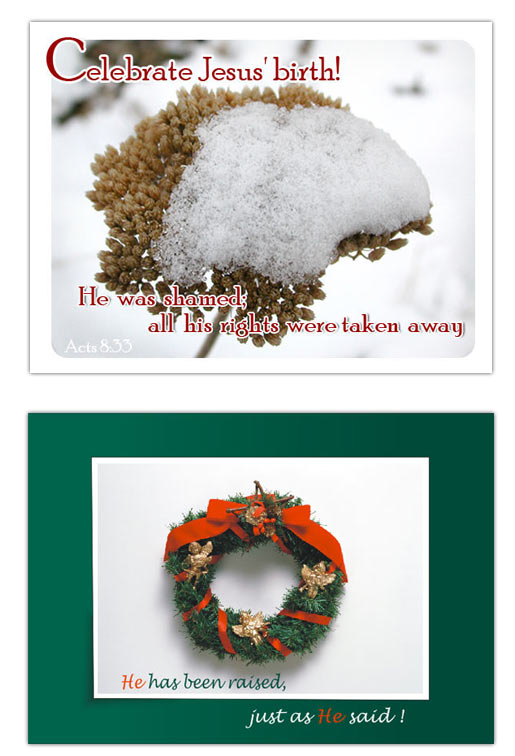 Christmas picture post cards